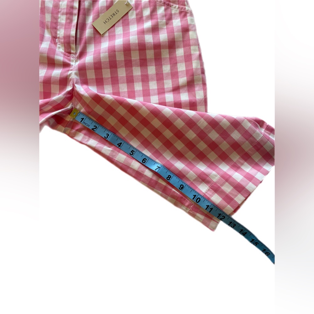 Jones New York Pink Checkered women’s  Shorts size 4 NWT - Picture 2 of 8